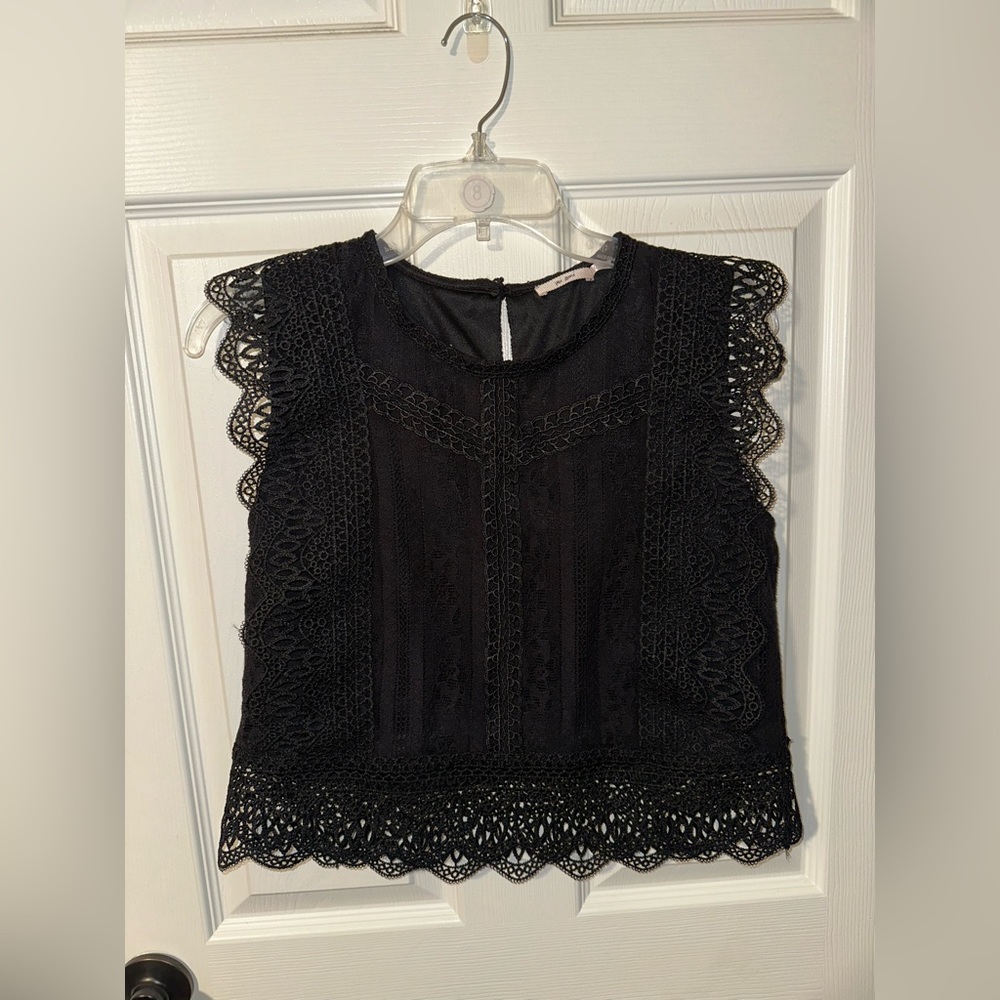 Black Laced Francesca’s Top